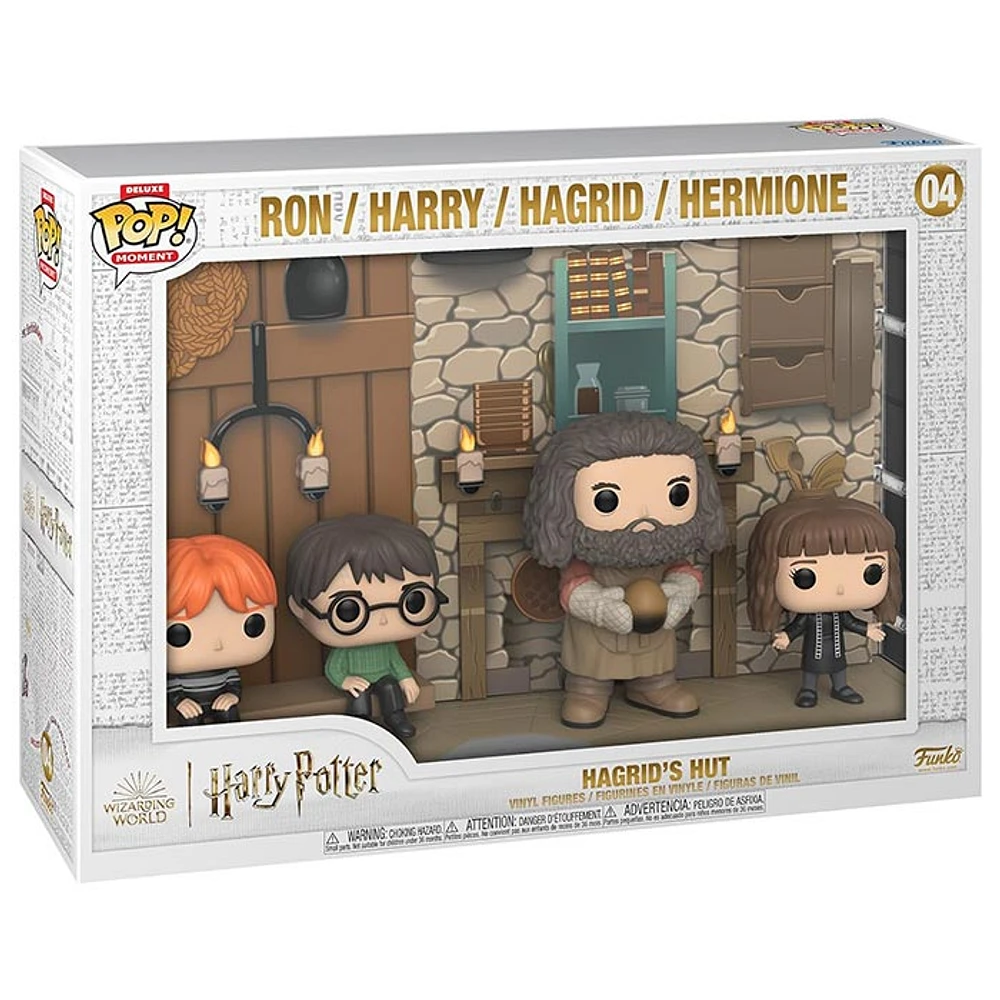 Funko Pop! Moment Deluxe Hagrid’s Hut Harry Potter with Ron Hagrid and Hermione