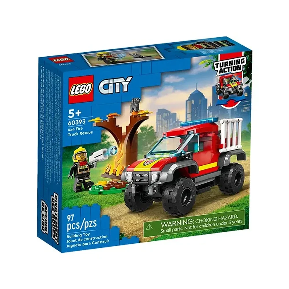 LEGO City 4×4 Fire Engine Rescue Truck – 97 Pieces