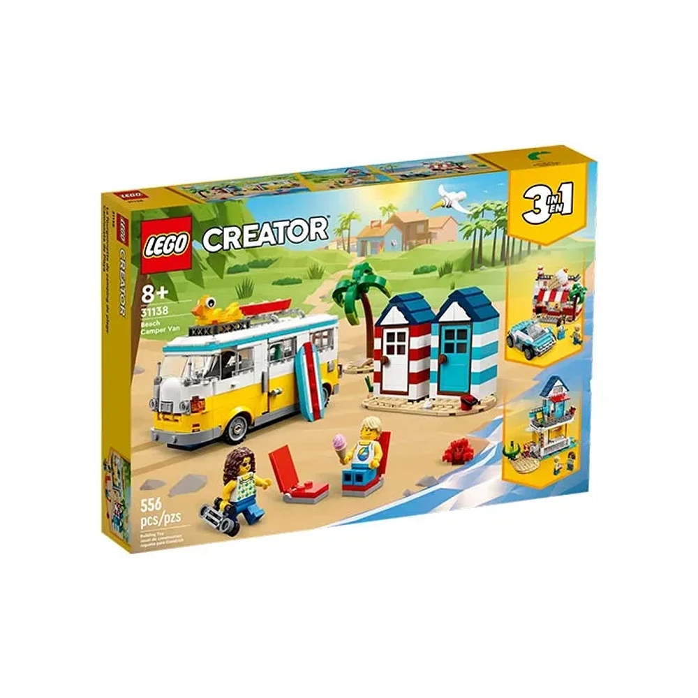 LEGO Creator 3 in 1 Beach Camper Van – 556 Pieces