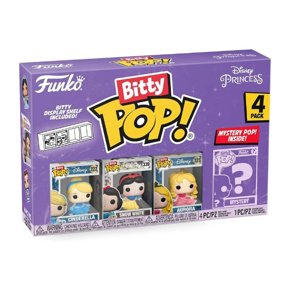 Funko Bitty Pop! Disney Princess Mini Collectible Toys 4 Pack Cinderella & Snow White & Aurora