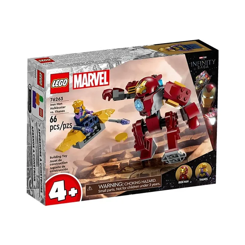 LEGO Marvel Iron Man Hulkbuster vs. Thanos – 66 Pieces