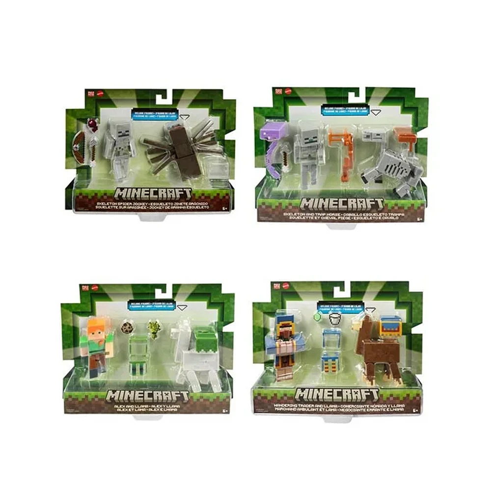 Minecraft Toys, 2-Pack Of Action Figures – Assorted