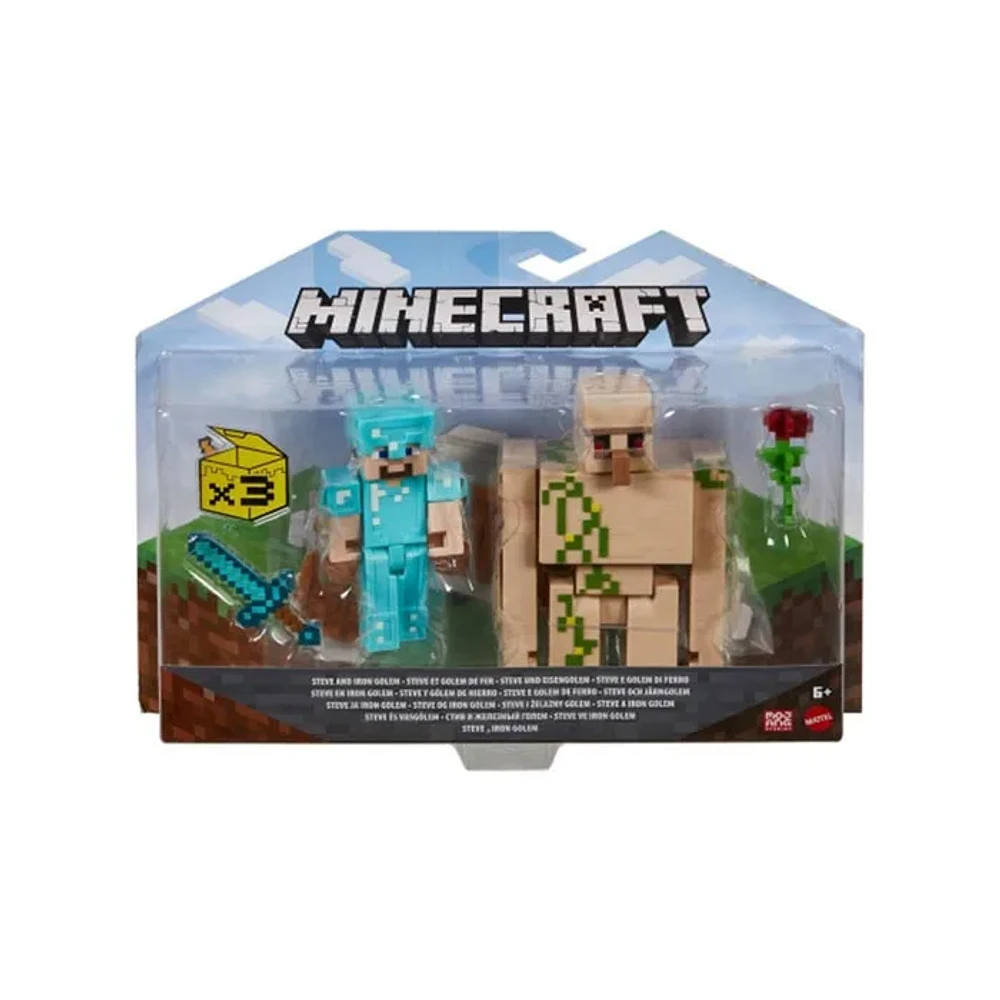 Minecraft Toys, 2-Pack Of Action Figures – Assorted