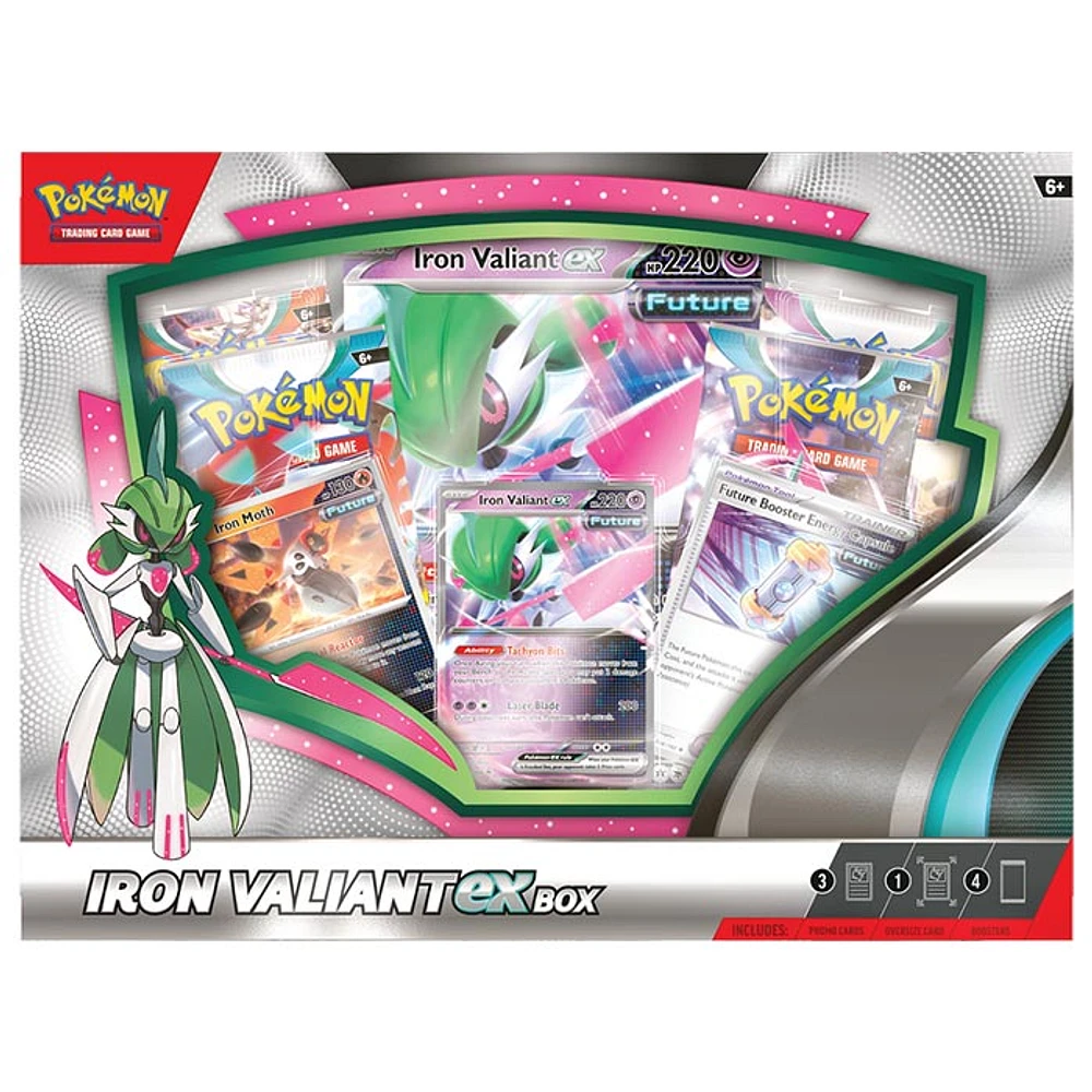 Pokemon TCG: Roaring Moon or Iron Valiant ex Box