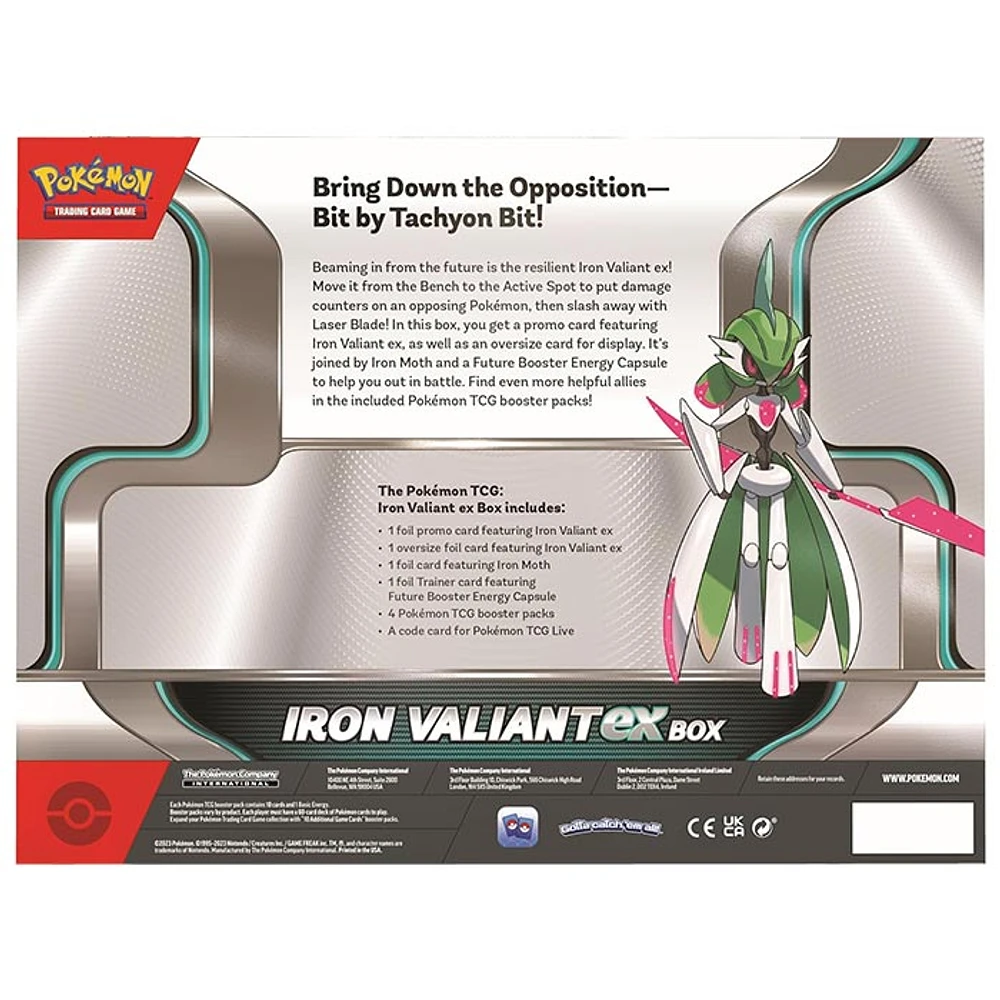 Pokemon TCG: Roaring Moon or Iron Valiant ex Box