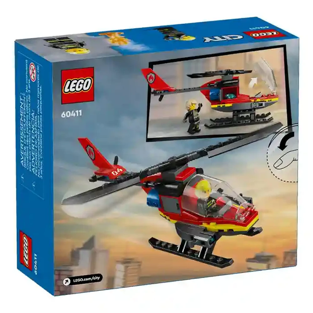 LEGO City Fire Rescue Helicopter 85 PCS 5+