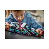 LEGO City Race Car and Car Carrier Truck – 328 Pieces