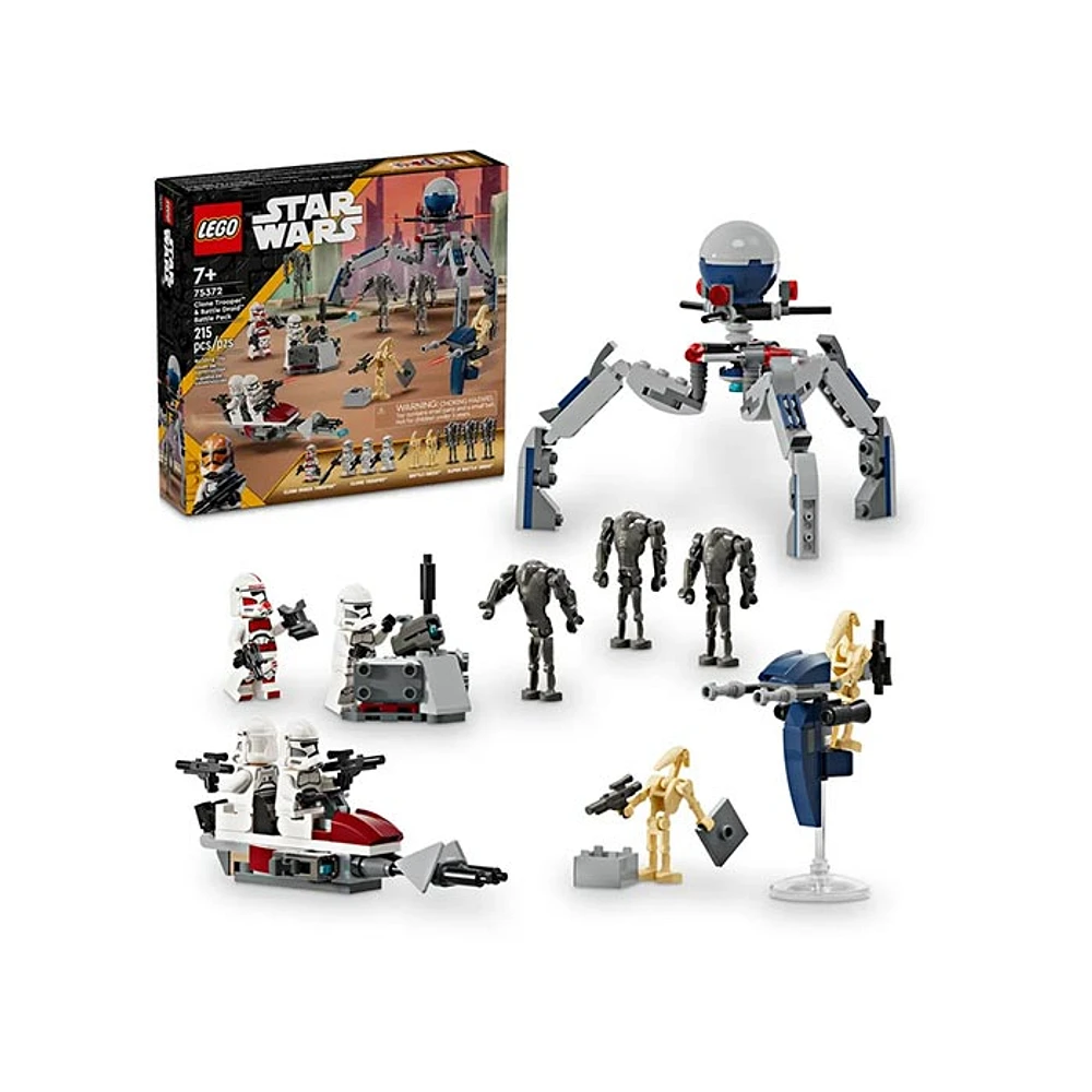 LEGO Star Wars Clone Trooper & Battle Droid Battle Pack – 215 Pieces