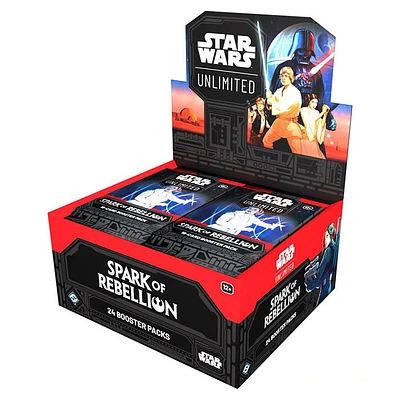 Star Wars: Unlimited: Spark of Rebellion Draft Booster Display