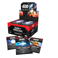 Star Wars: Unlimited: Spark of Rebellion Draft Booster Display