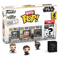 Funko Bitty Pop! Star Wars The Mandalorian Mini Collectible Toys 4-Pack with Mystery Pop