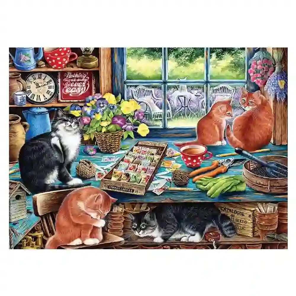 Cobble Hill Cats Retreat Puzzle 1000 Pieces