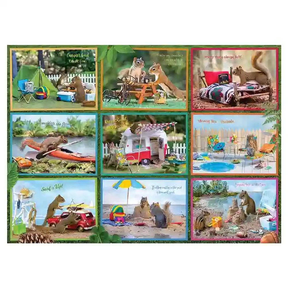 Cobble Hill Squirrels Vacation Puzzle 1000 Pieces