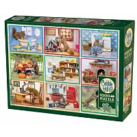 Cobble Hill Squirrels At Home Puzzle 1000 Pieces