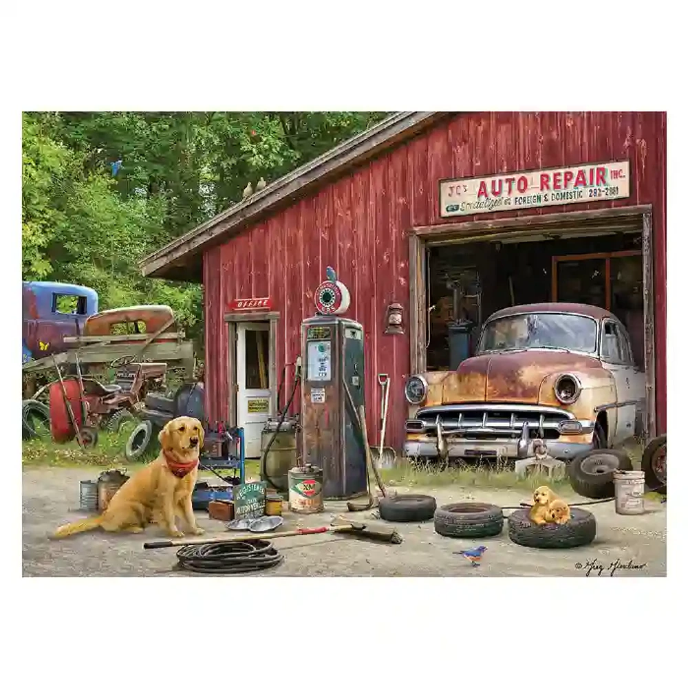 Cobble Hill Auto Repair Puzzle 500 Pieces