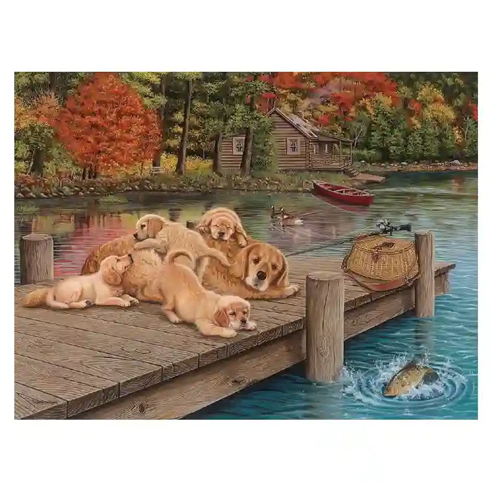 Cobble Hill Lazy Day On Dock Puzzle 275 Pieces