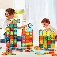 Tradeopia 102 Pieces Magnetic Tiles, Magnetic Building Blocks Set