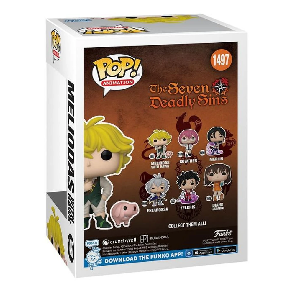 Funko Pop!  The Seven Deadly Sins Meliodas with Hawk