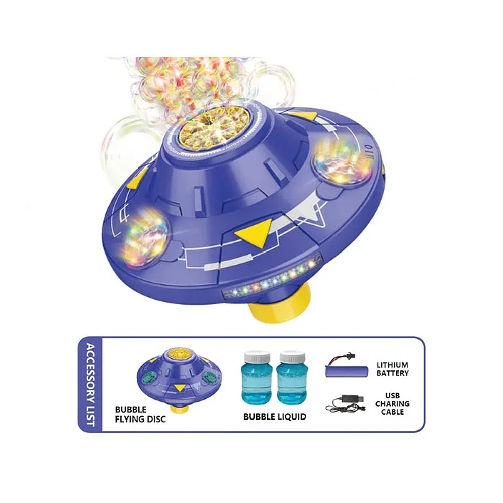 Bubble Gun UFO Frisbee Purple