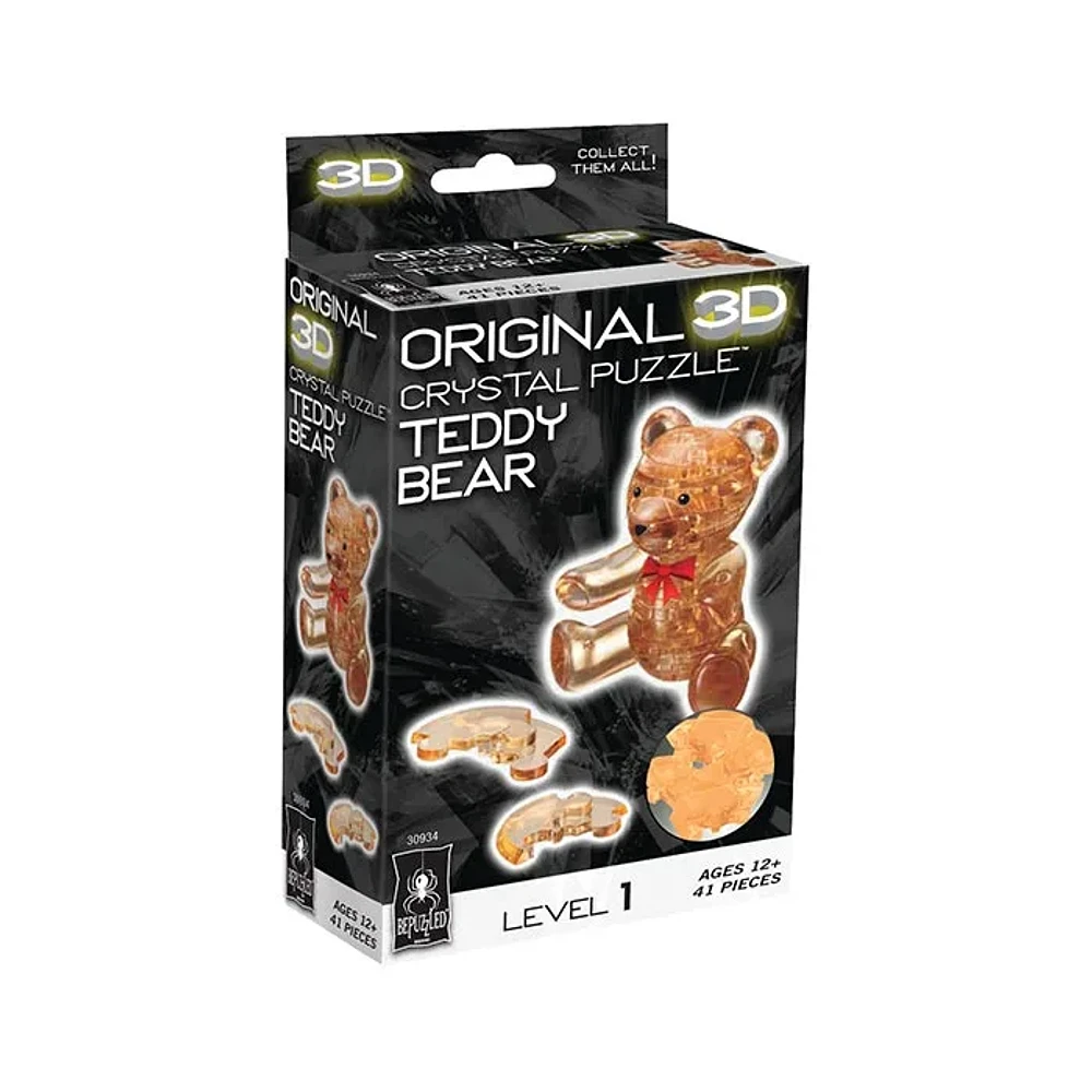 Teddy Bear 3D Crystal Puzzle – 41 Piece Jigsaw Puzzle