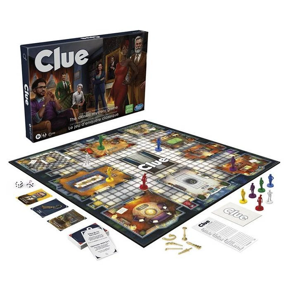 Clue Board Game Classic Bilingual Family Games For Kids And Adults