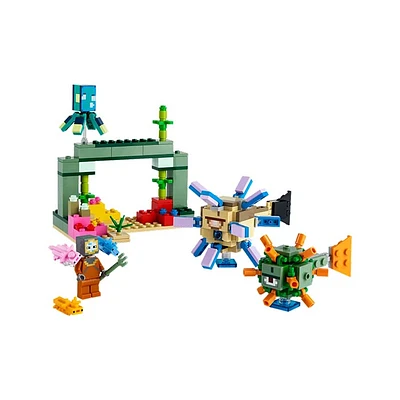 LEGO Minecraft The Guardian Battle Toy Building Set – 255 Pieces