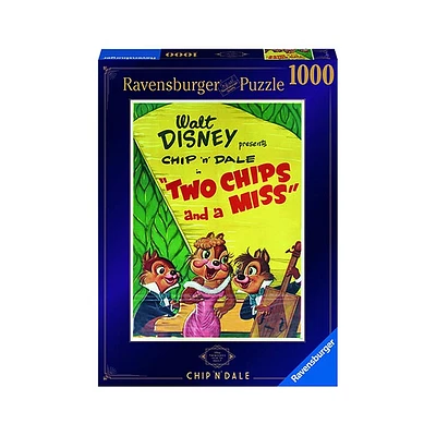 Ravensburger Disney Treasures from The Vault: Chip and Dale 1000 Piece Jigsaw Puzzle