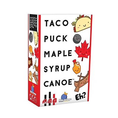 Blue Orange Taco Puck Maple Syrup Canoe Card Game