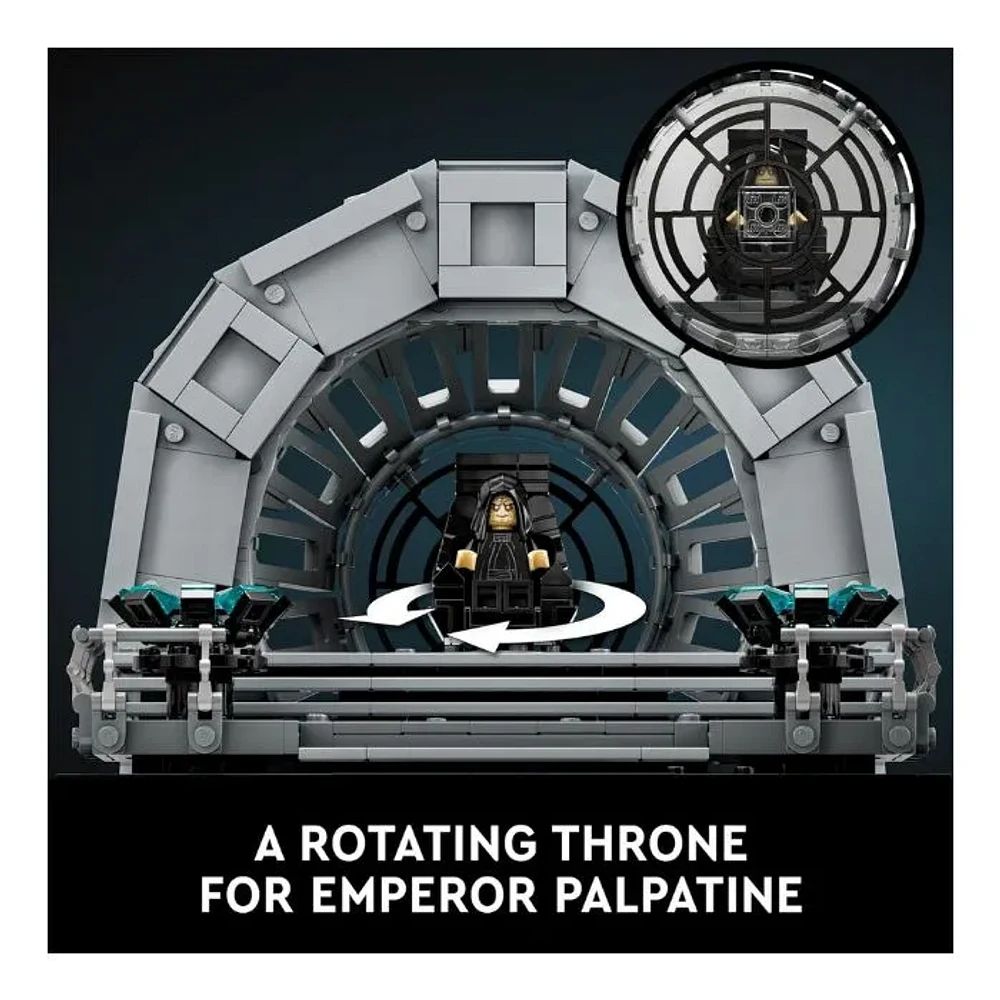 LEGO Star Wars Emperor’s Throne Room Diorama Building Set for Adults