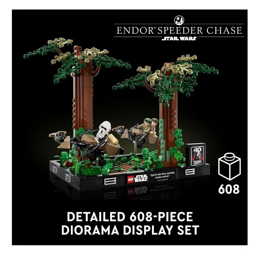 LEGO Star Wars Endor Speeder Chase Diorama