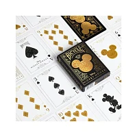 Bicycle Disney Mickey Mouse Inspired Black and Gold Playing Cards