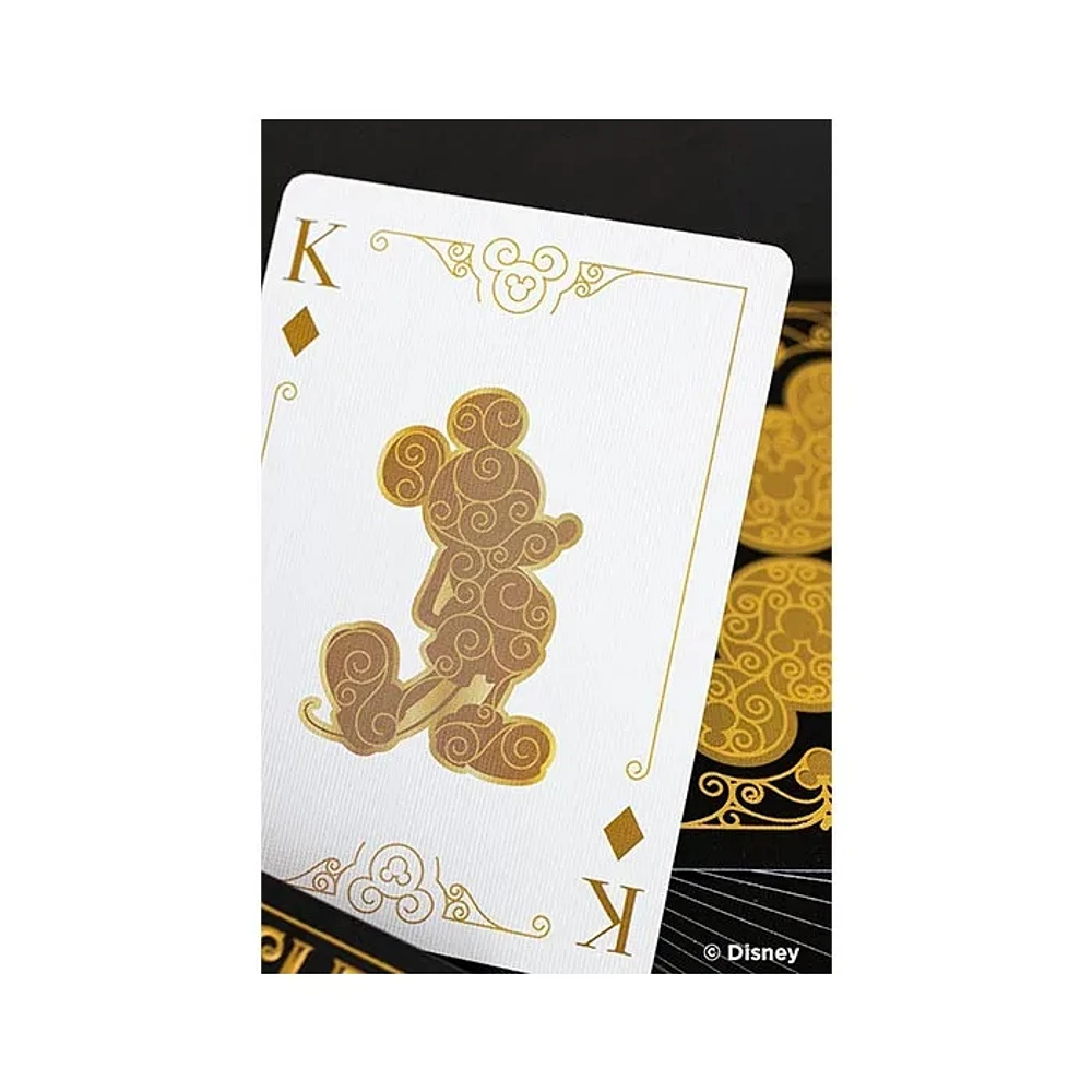 Bicycle Disney Mickey Mouse Inspired Black and Gold Playing Cards