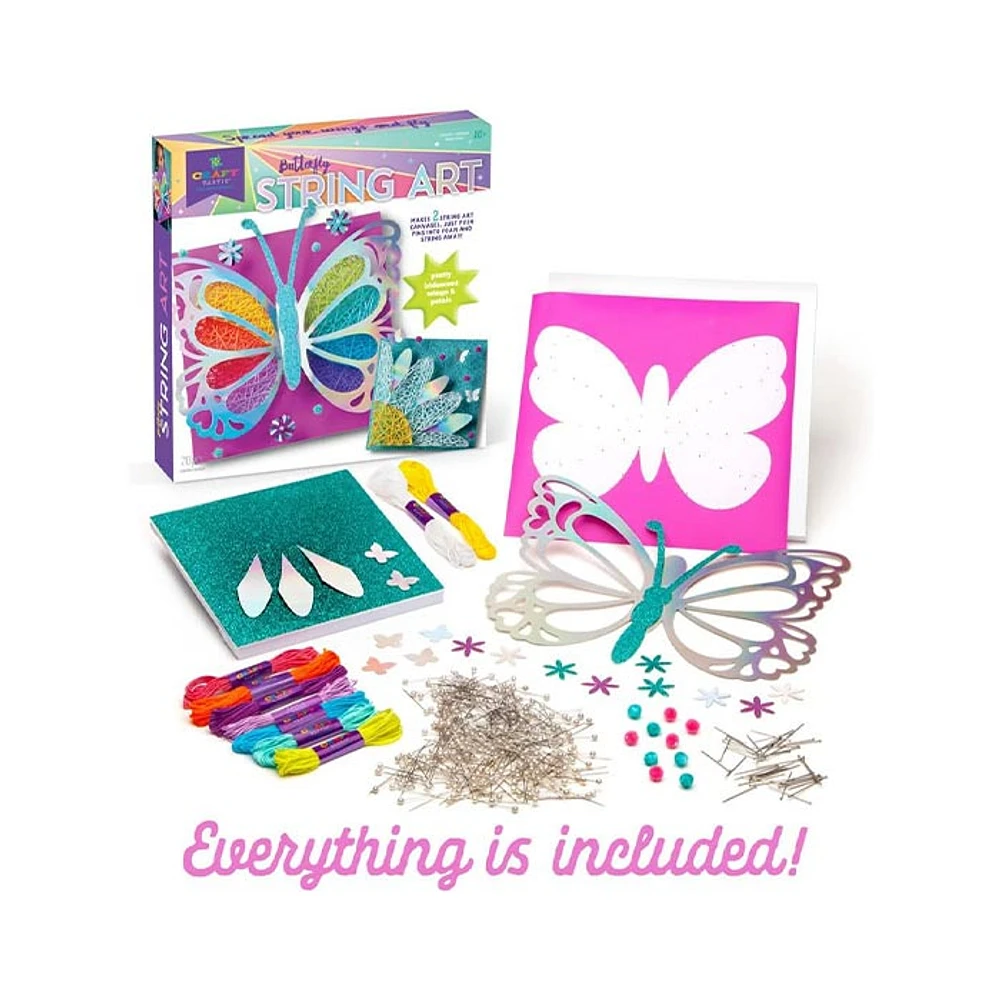 Craft Tastic DIY Butterfly String Art