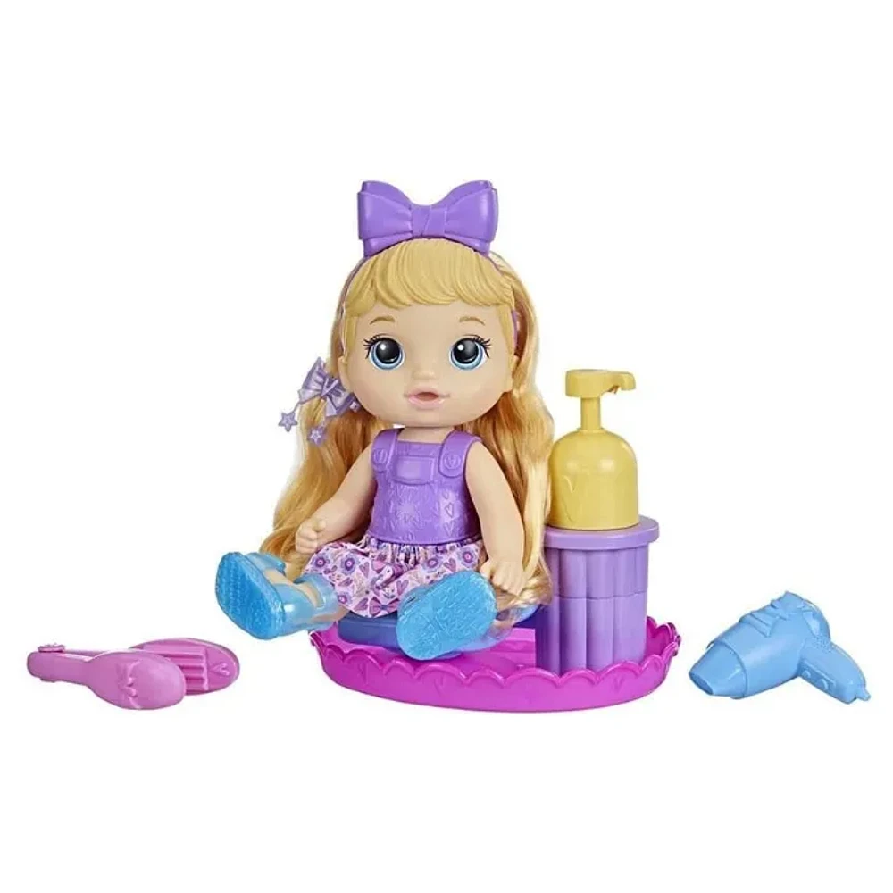 Baby Alive Sudsy Styling Doll Blonde Hair Salon Chair