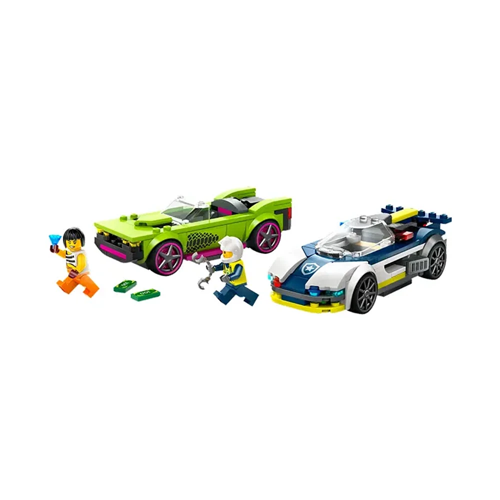 LEGO City Police Car and Muscle Car Chase 213 Pieces