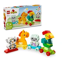 LEGO DUPLO My First Animal Train Building Set and Horse Toy