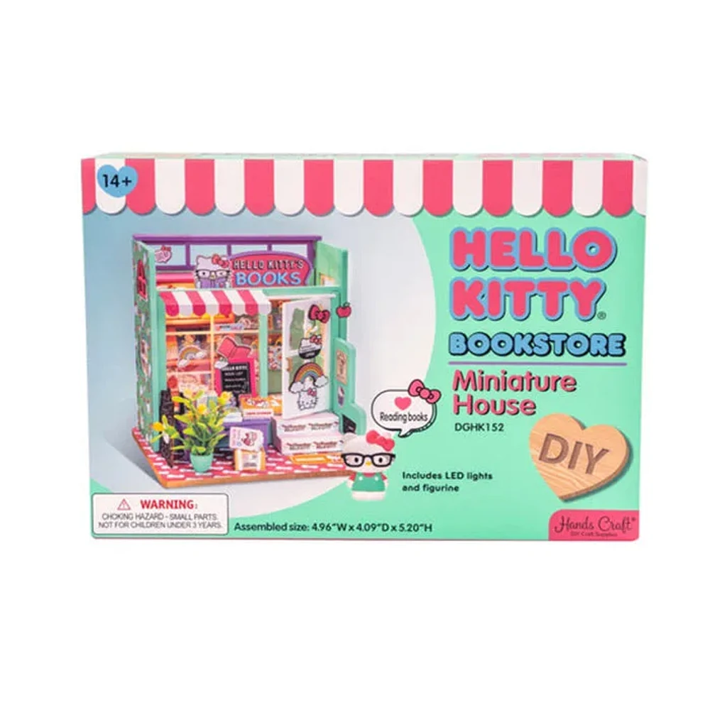 Robotime 3D Wooden Puzzle Hello Kitty Bookstore