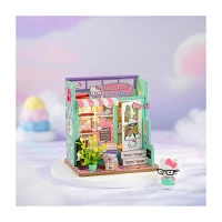 Robotime 3D Wooden Puzzle Hello Kitty Bookstore