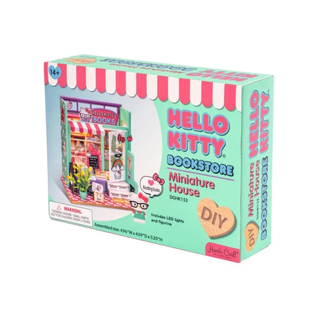 Robotime 3D Wooden Puzzle Hello Kitty Bookstore