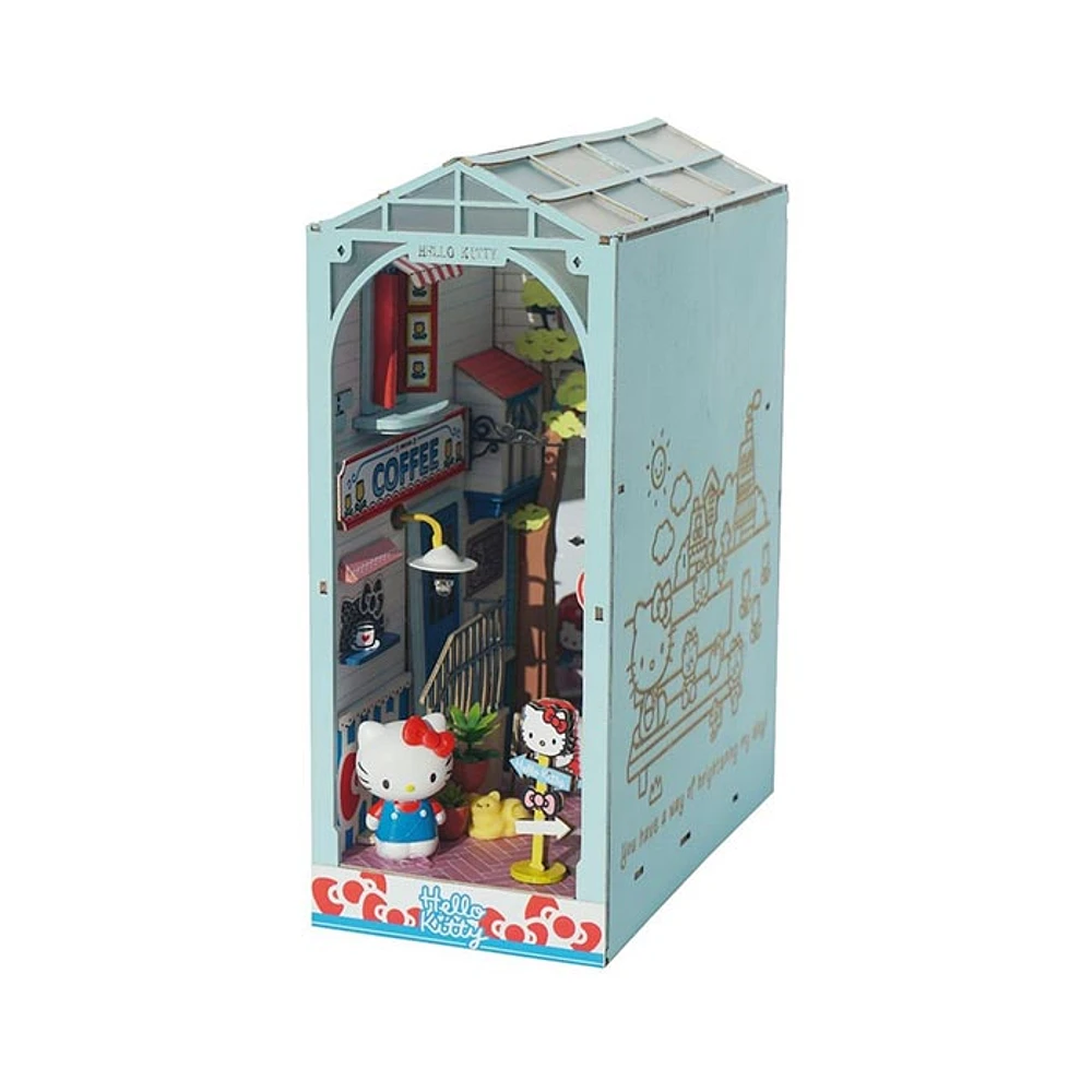 Robotime 3D Wooden Puzzle Hello Kitty Bookend Town Square