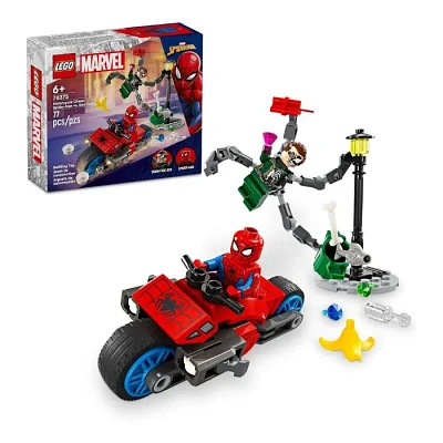 LEGO Marvel Motorcycle Chase Spider Man Vs Doc Ock