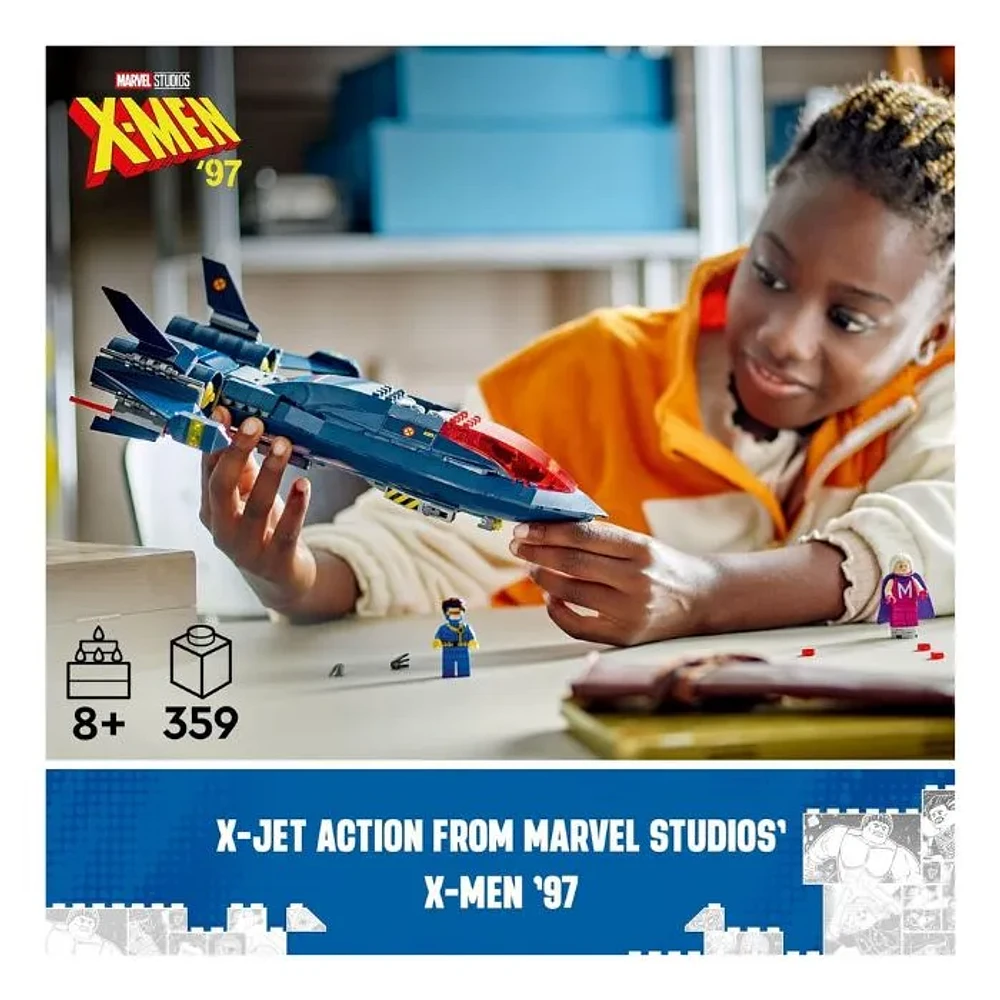 LEGO Marvel X-Men X-Jet Toy Plane Model Building Kit