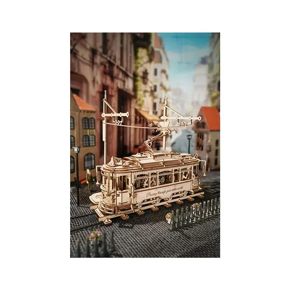 Robotime 3D Wooden Puzzle Classic City Tram