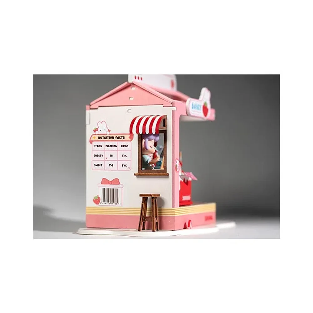 Robotime 3D Wooden Puzzle Strawberry Milk Box