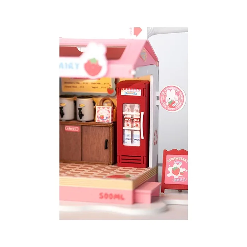 Robotime 3D Wooden Puzzle Strawberry Milk Box