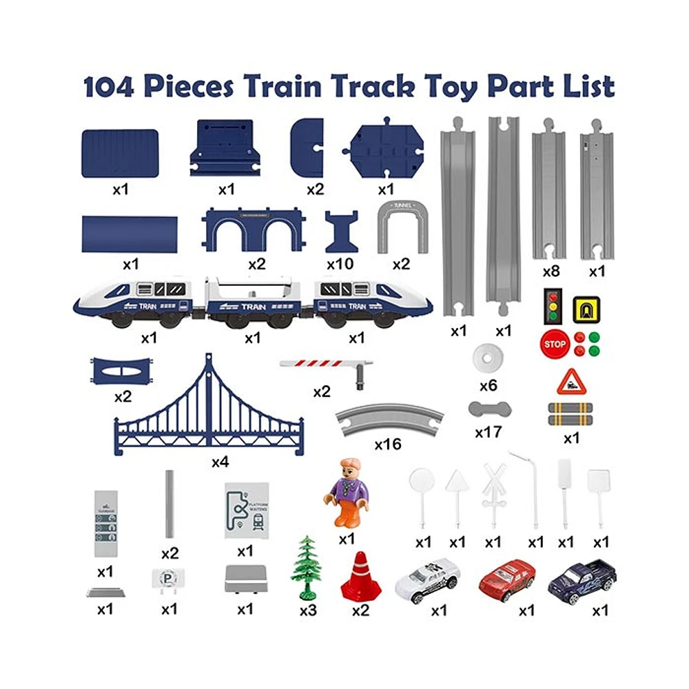 Railway Train – 104 Pieces