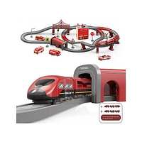 Fire Rescue Train Set – 92 Pieces