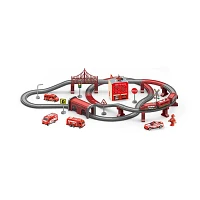 Fire Rescue Train Set – 92 Pieces