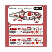 Fire Rescue Train Set – 92 Pieces