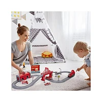 Fire Rescue Train Set – 92 Pieces